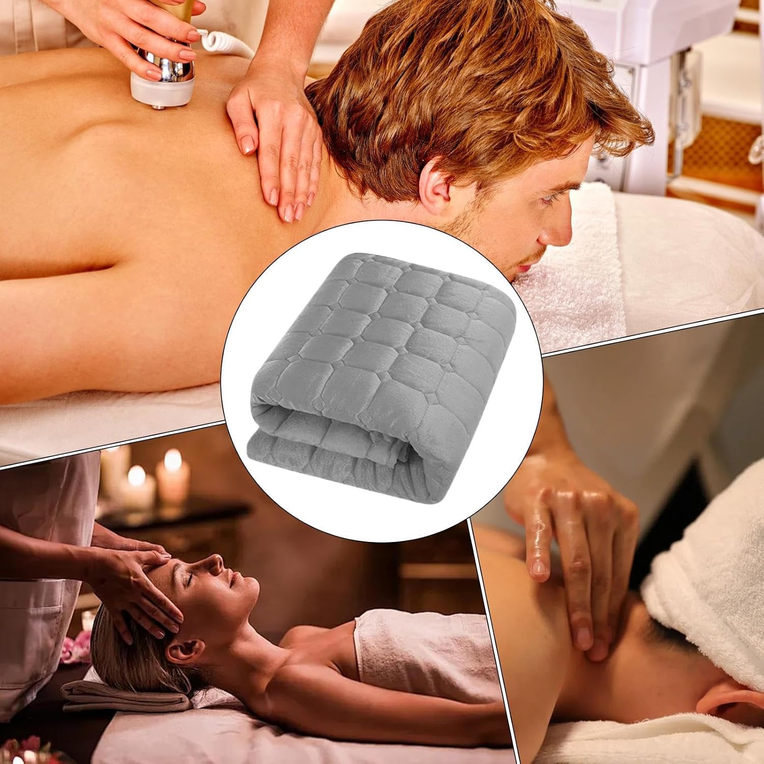 Generisch Massageliege Topper 180x90 cm rutschfest atmungsaktiv für Gesichtsbehandlungen