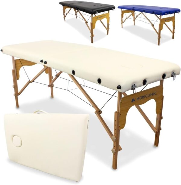 Mobiclinic® Basic Massagebank klappbar höhenverstellbar 150 kg Tragfähigkeit
