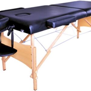 Rewrite 2 84-Zoll Kosmetikliege klappbar: Schwarzer Massagetisch für Spa und Fitness