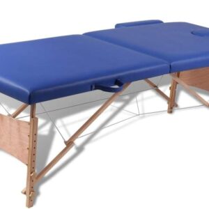 Tidyard Massagebank höhenverstellbar, tragbar, 186x68 cm, Holzrahmen